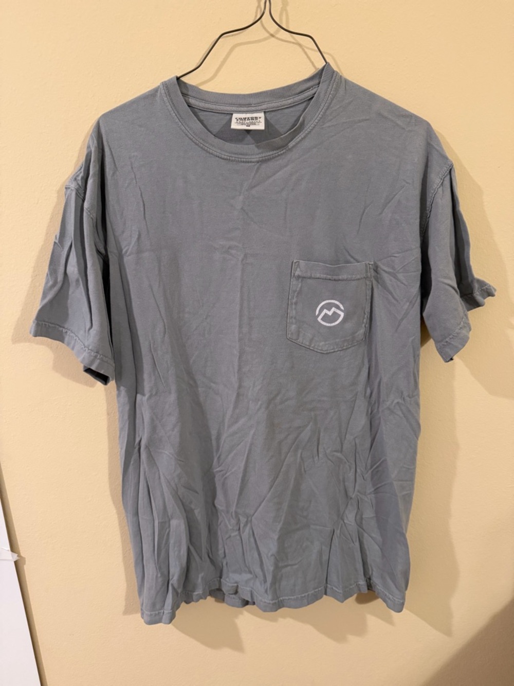 Comfort Colors Slate Blue Short-Sleeve Pocket Tee